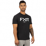 Pánské tričko FXR Moto Premium T-Shirt Black White