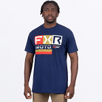 Pánské tričko FXR Moto Premium T-Shirt Navy Gold