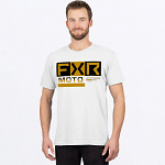 Pánské tričko FXR Moto Premium T-Shirt White Gold