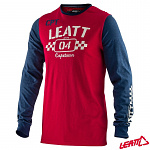 Pánské tričko s dlouhým rukávem Leatt Heritage Long Sleeve T-Shirt Red