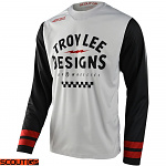 Pánský dres TroyLeeDesigns GP Scout Off-Road Jersey Ride On Charcoal Vintage White 2023
