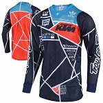 Pánský dres TroyLeeDesigns SE AIR Jersey Metric Team KTM Navy Orange 2019