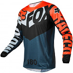 Pánský MX dres FOX 180 Trice Jersey Grey Orange 2022