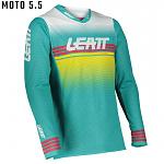 Pánský MX dres LEATT Moto 5.5 UltraWeld Jersey Aqua 2022