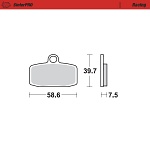 Přední brzdové destičky MotoMaster Brake Pads 974-11 KTM SX85 12-20 / KTM Freeride