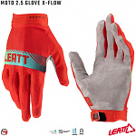 Rukavice Leatt Moto 2.5 X-Flow Glove Red 2023