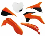 Sada plastů RaceTech Plastic Kit KTM SX125 SX250 SXF250/350/450 13-15 Orange OEM 13-14