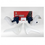 Sada plastů s maskou RaceTech Plastic Kit Husqvarna TE / FE 17-19 White OEM 17