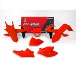 Sada plastů s maskou RaceTech Plastic Kit KTM EXC / EXCF 17-19  Flo Orange
