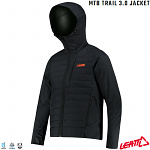 Zateplená bunda na kolo Leatt MTB 3.0 Trail Jacket Black 2023