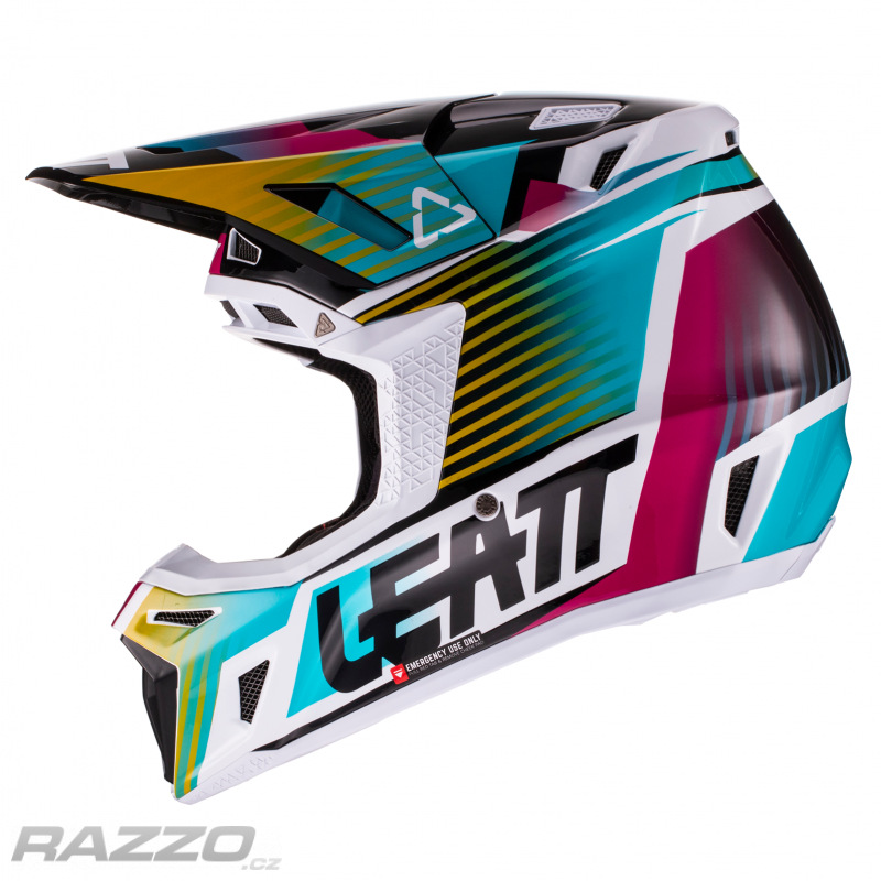 MX helma Leatt Helmet Kit Moto 8.5 V22 Aqua 2022 - helmy MX / Enduro ...