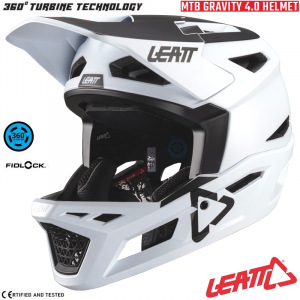 Integrální MTB helma LEATT MTB 4.0 Gravity V24 White 2025