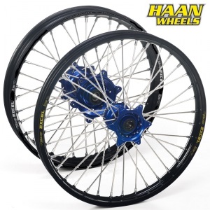 MX sada kol HaanWheels KTM SX85 Husqvarna TC85 25-.. / Excel Black 19x1,4 + 16x1,85 / Blue Hub