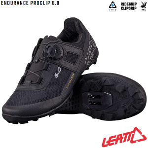 Boty na kolo Leatt MTB 6.0 ProClip Endurance Shoe Black 2025