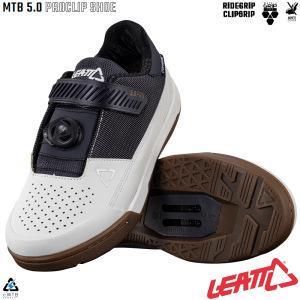 Boty na kolo Leatt MTB ProClip 5.0 Shoe White 2025