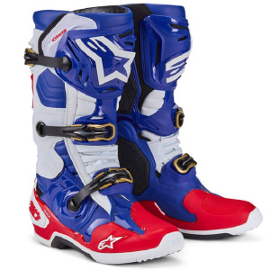 Boty na motokros Alpinestars TECH 10 Limited Edition UNION Red White Blue