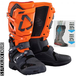 Boty na motokros enduro Leatt Moto 5.5 FlexLock Enduro Boots Orange 2024