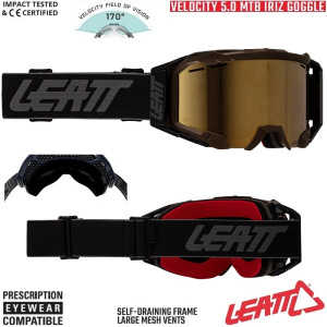 Brýle na kolo LEATT Velocity 5.0 MTB IRIZ Loam Bronze UC 2025