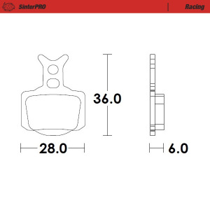 Brzdové destičky MotoMaster Brake Pads Racing 828-11 KTM SX50 24-..