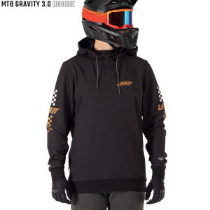 Mikina na kolo Leatt MTB Gravity 3.0 Hoodie Black