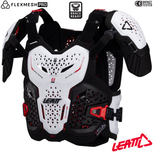 Chránič hrudi a zad Leatt 5.5 Pro EVO Chest Protector White
