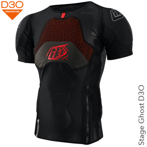 Chránič hrudi a zad TroyLeeDesigns Stage Ghost D3O Short Sleeve Baselayer