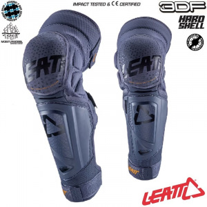 Chrániče kolen a holení na kolo Leatt Knee Shin Guard 3DF Hybrid EXT Flint