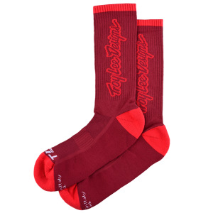 Cyklo ponožky TroyLeeDesigns Performance Sock Signature Oxblood