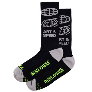 Cyklo ponožky TroyLeeDesigns Performance Sock Worldwide Black