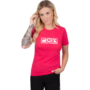 Dámské tričko FXR Women Podium Premium T-Shirt Razz White Pink