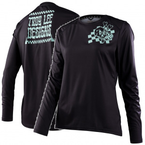 Dámský dres na kolo TroyLeeDesigns Womens Lilium LS Jersey Micayla Gatto Black