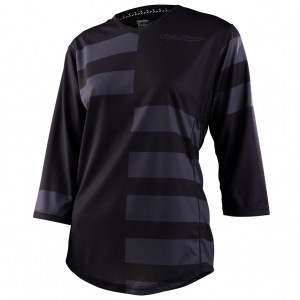 Dámský dres na kolo TroyLeeDesigns Womens Mischief Jersey Split Stripe Black