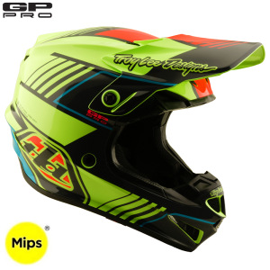 Dětská helma na motokros TroyLeeDesigns GP Pro MIPS Youth Segment Glo Yellow 2026