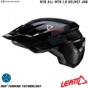 Dětská MTB helma LEATT MTB 1.0 All-Mtn Junior Helmet V22 Black 