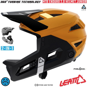 Dětská MTB helma LEATT MTB Enduro 2.0 Junior Lager Yellow 2026