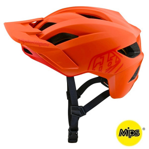 Dětská MTB helma TroyLeeDesigns Youth Flowline MIPS Helmet Point Mandarin