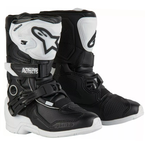 Dětské boty na motokros Alpinestars Tech 3S Kids White Black