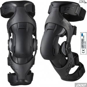 Dětské ortézy na kolena pro motokros POD K4 2.0 Youth Knee Brace Graphite Black