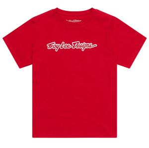 Dětské tričko TroyLeeDesigns Youth Signature Short Sleeve Tee Red