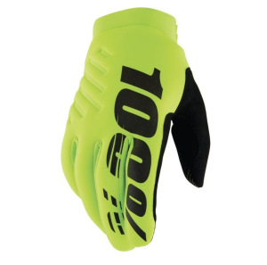 Dětské zateplené rukavice 100% Brisker Glove Flo Yellow