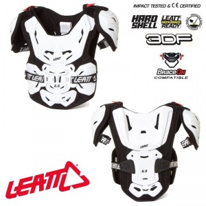 Dětský chránič hrudi a zad Leatt 5.5 Pro Junior Chest Protector White Black