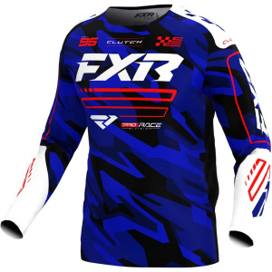 Dětský dres FXR Youth Clutch Jersey Blue Camo Red 2025