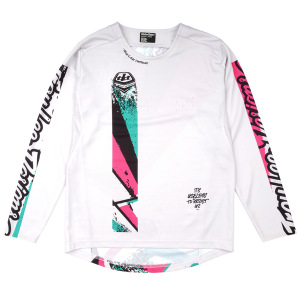 Dětský dres na kolo TroyLeeDesigns Youth Sprint Jersey Full Pull Chalk 2025