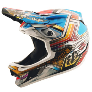 Downhill helma TroyLeeDesigns D4 Carbon Helmet MIPS Lowrider Blue 2025