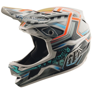 Downhill helma TroyLeeDesigns D4 Composite Helmet MIPS Lowrider Gray 2025