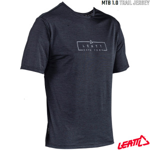 Dres na kolo Leatt MTB Trail 1.0 Jersey Black 2024