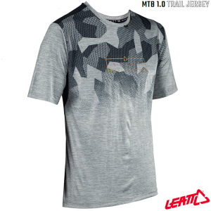 Dres na kolo Leatt MTB Trail 1.0 Jersey Granite 2024
