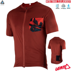 Dres na kolo Leatt MTB Trail 3.0 Jersey Lava 2023