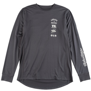 Dres na kolo TroyLeeDesigns Ruckus Long Sleeve Ride Tee Destroy Carbon