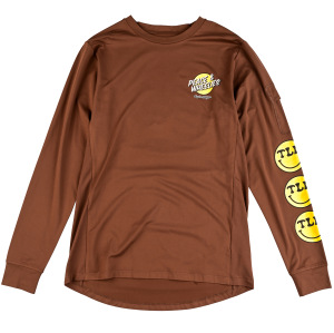 Dres na kolo TroyLeeDesigns Ruckus Long Sleeve Ride Tee Wheelies Chocolate